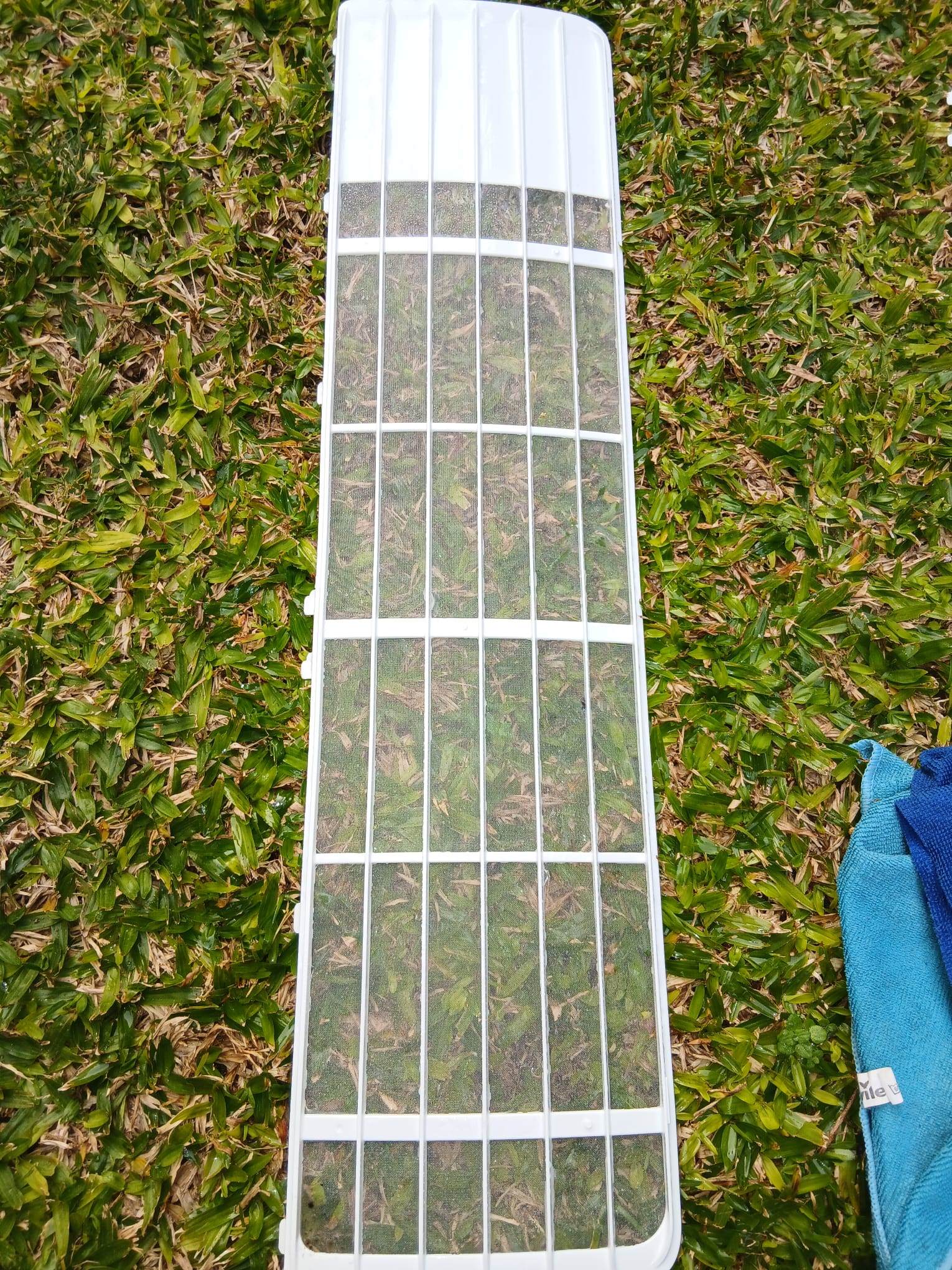 Filtro de ar condicionado limpo depois da manutenção