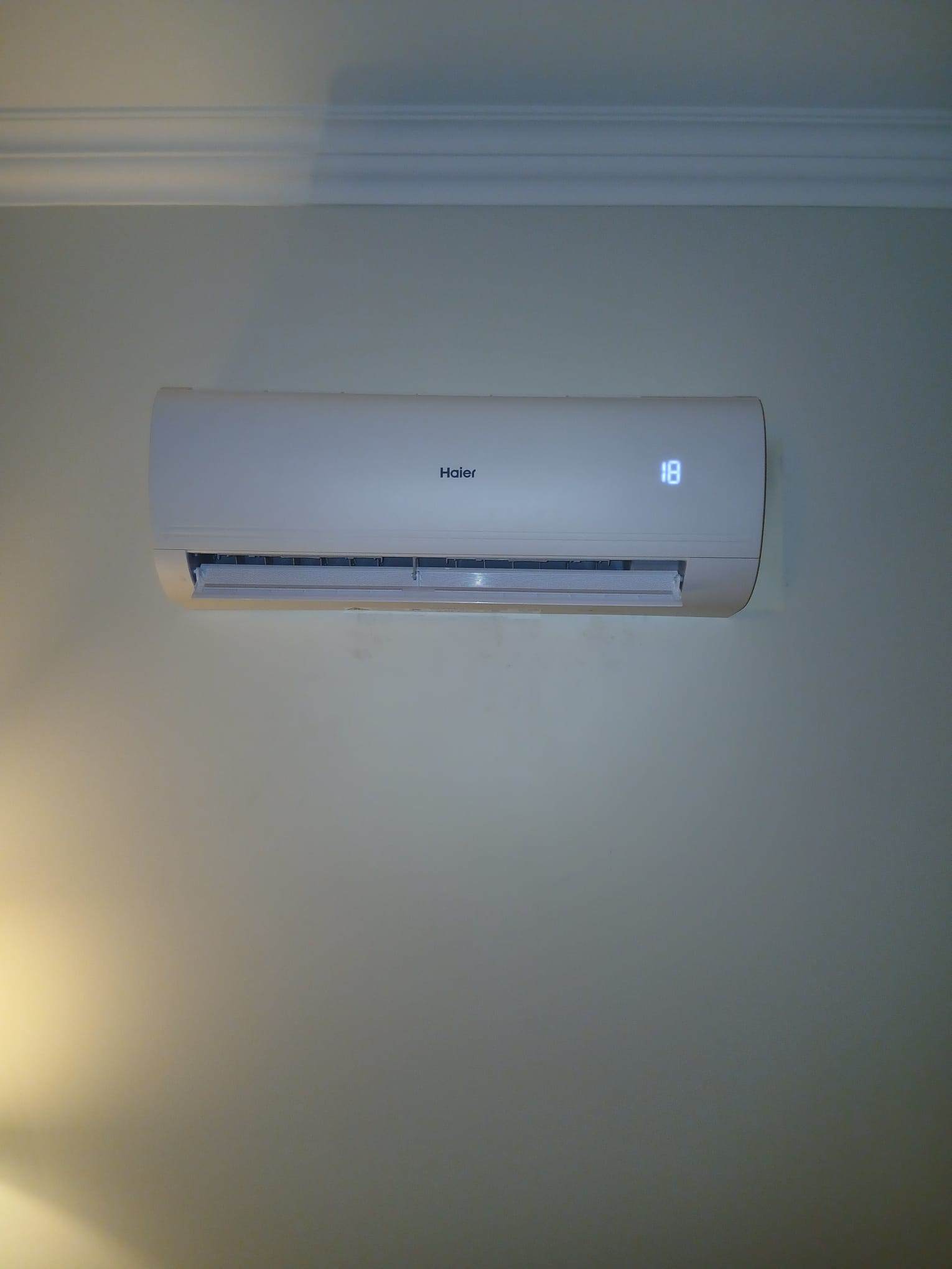 Ar condicionado de parede concluído